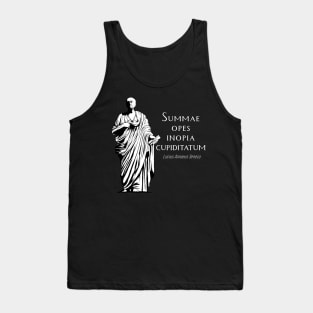 Latin - Summae Opes Inopia Cupiditatum Tank Top